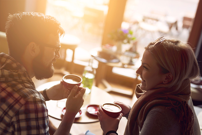 Couple Drinking Coffee