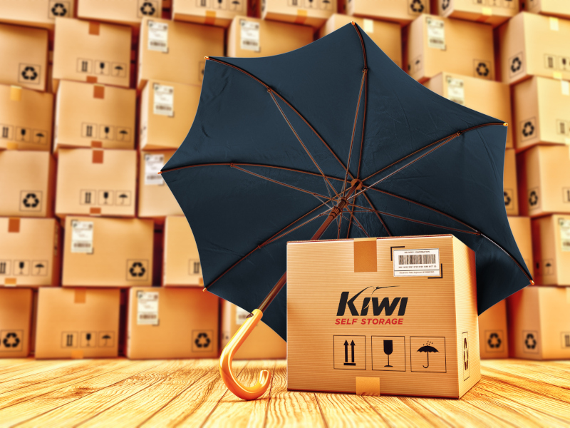 Insurance cover - an unbrella over stored items Insurance cover - an unbrella over stored items
