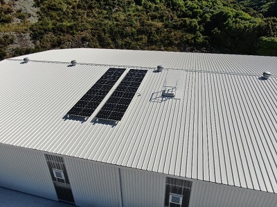 Newlands facility solar panel installation