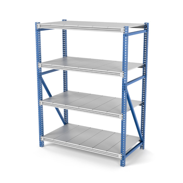 Metal racking shelf