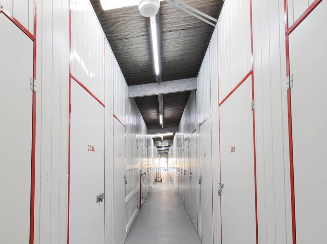 Kiwi self storage storage facility interior lighting